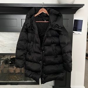 Zara Hooded Down Oversized Puffer Coat